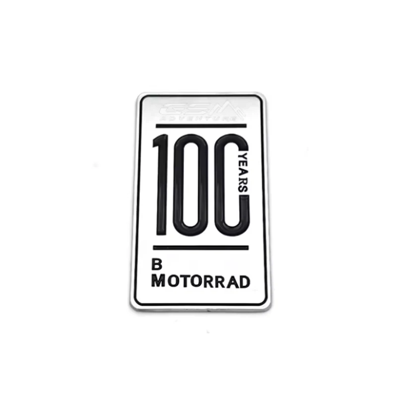 

Для BMW R 18 R12 R9T RnineT R12 R18 R1250GS 719 Мотоцикл 100-летний металлический значок наклейка 3D волочение проволоки металлическая наклейка