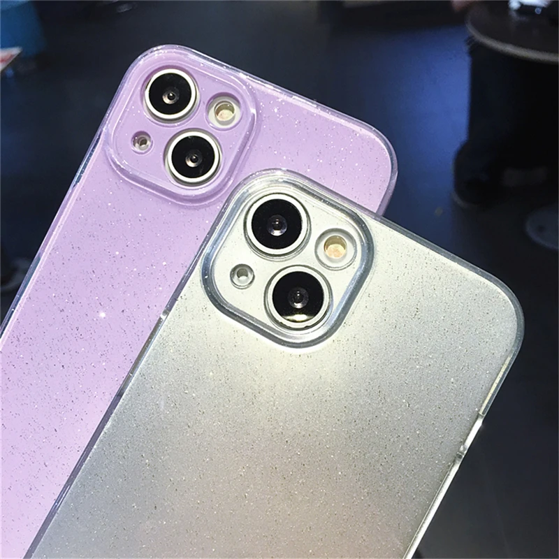 Модный Блестящий чехол карамельного цвета для телефона iPhone 13 12 11 Pro Max X XR XS Защита