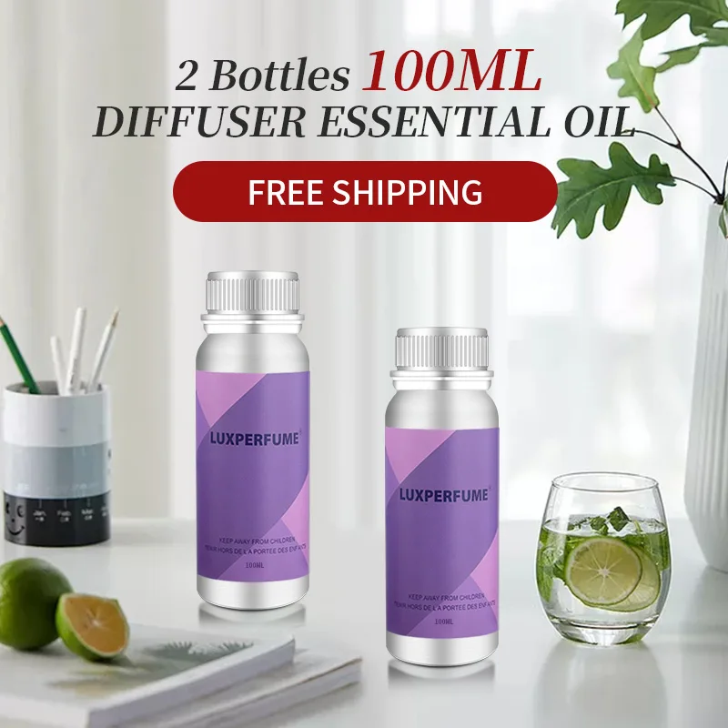 Diffuser Essential Oil Two Bottle Promotion Sale Of 100ML Hotel Fragrance Liquid Air Freshener Aroma Diffusers For Home Office