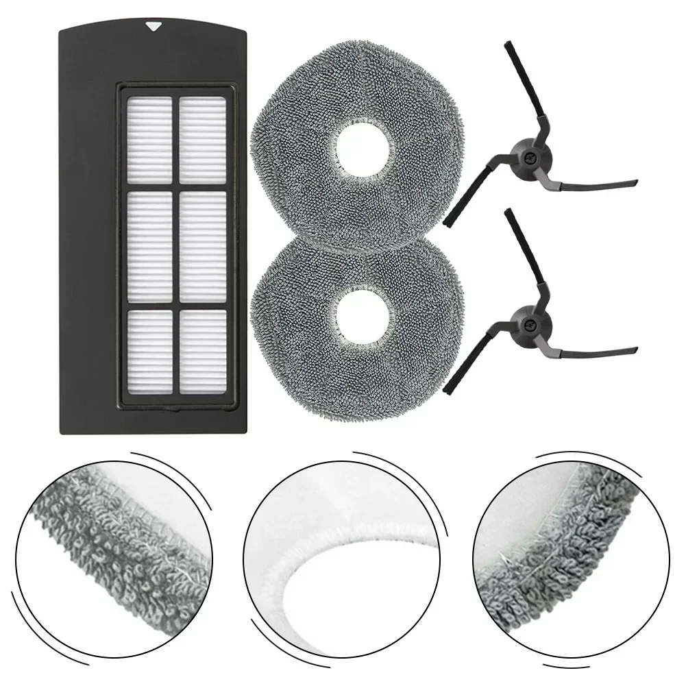 2 шт. боковая щетка с фильтром тканевая накладка для швабры Eufy Clean X9 Pro запчасти