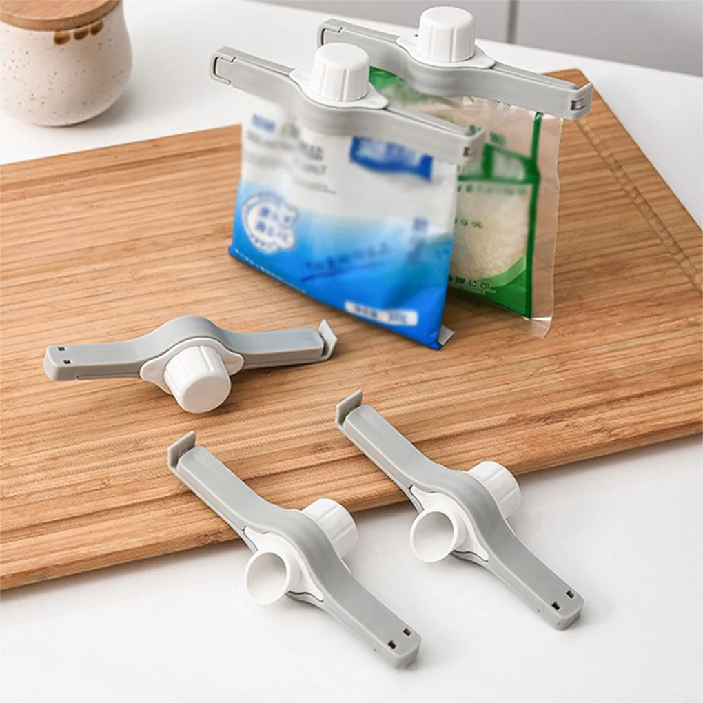 

ABS Food Sealing Clip Moisture-proof Kitchen Gadget Condiment Storage Bag Sealer with Leak-proof Lid Package Clamp