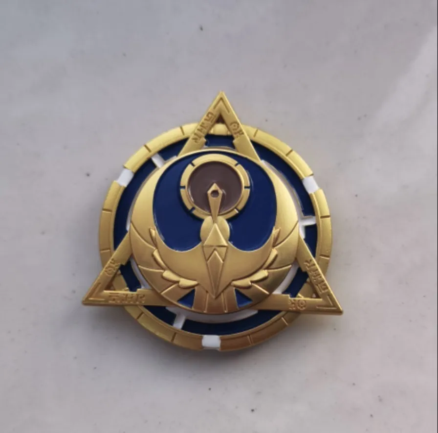 

Anime Genshin Impact Sumeru Candace Cosplay Metal Shield Cute Fingertip Fingertip Gyroscope Toys Creative Decompression Toy