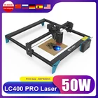 Лазерный гравер Tronhoo LC400 PRO, 50 Вт, лазерный гравировальный станок сделай сам, лазерный резак с фиксированным фокусом, точность области 400x400 мм  0,01