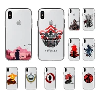 samurai ghost of tsushima phone case for iphone 11 12 13 mini pro xs max 8 7 6 6s plus x 5s se 2020 xr cover