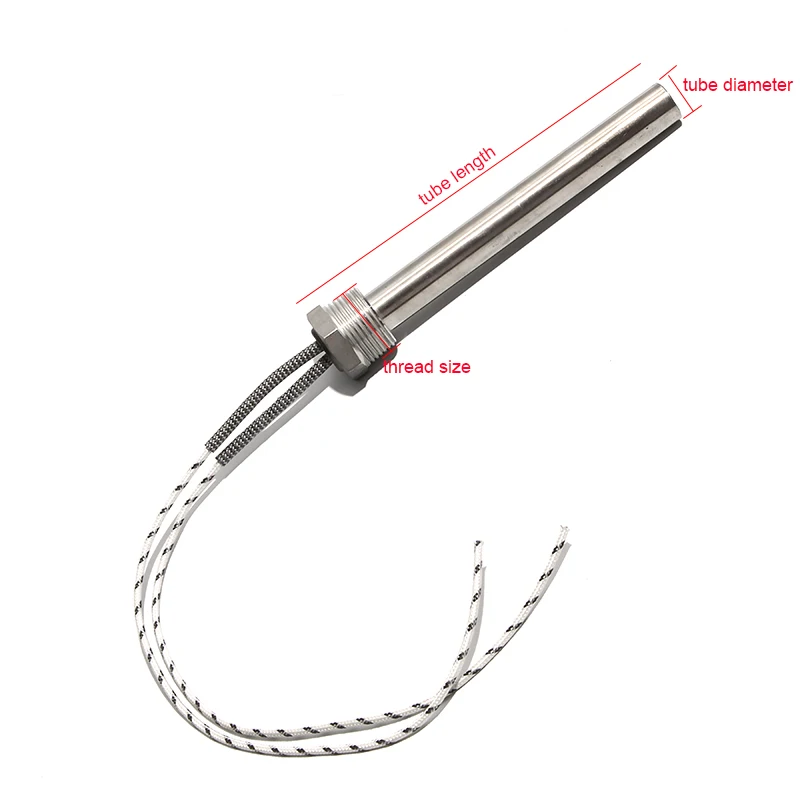 25 мм x 100-300 1 дюйм/DN25/32 резьбовой картридж обогреватели 500-2000 Вт 201 нержавеющая сталь