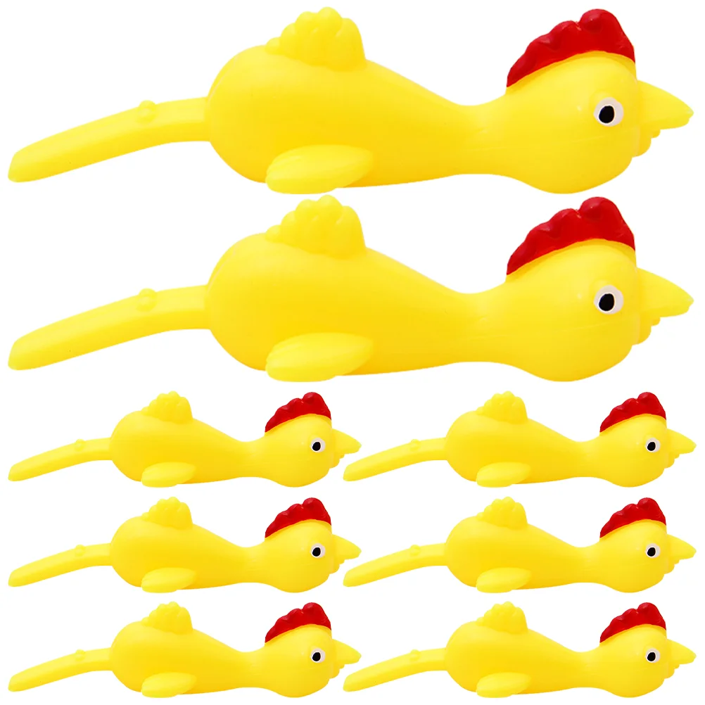 

30 Pcs Catapult Chick Animals Slingshot Toys Stretchy Flexible Elastic Slingshots Tpr Children Kids