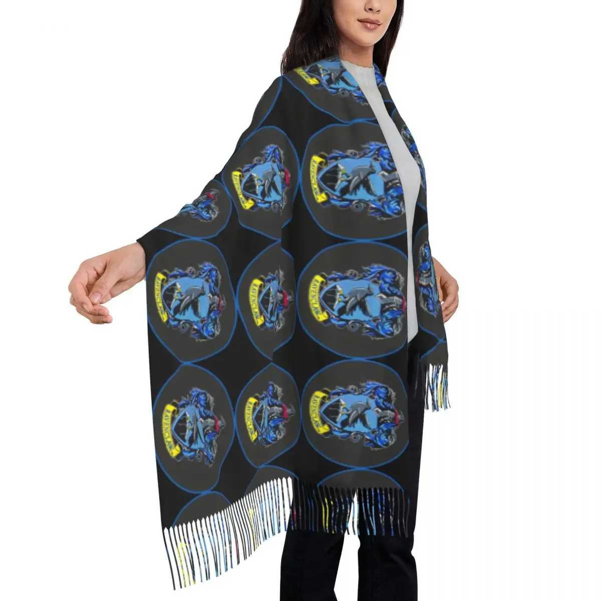 Теплый мягкий шарф зимний MINISO H-HARRY P-POTTER шаль из фильма накидка на заказ сделай сам