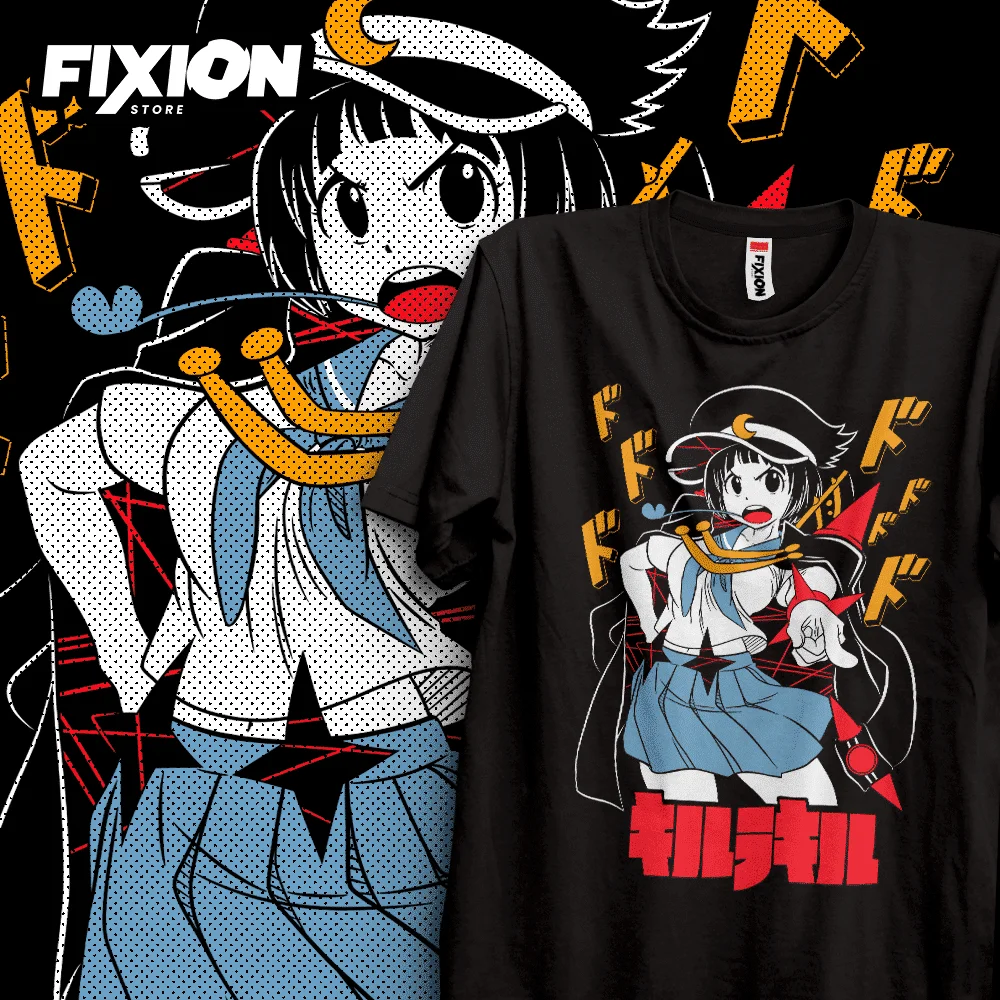 Аниме футболка Kill la Kill-Mako-NEW Diciembre! (blanco) Манга Футболка