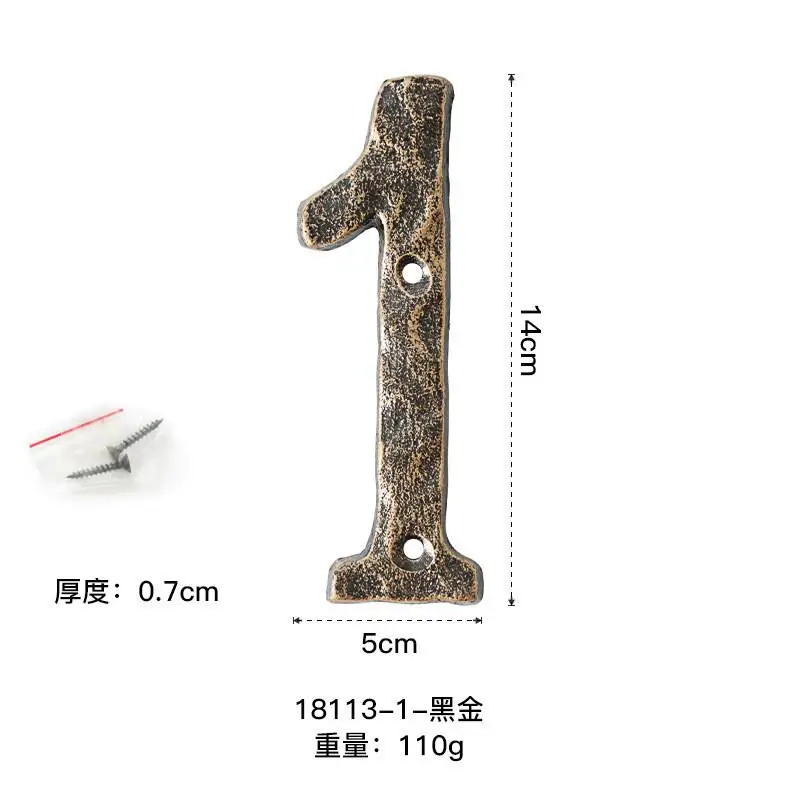 Металлические буквы номера дома ретро 3D вывеска стена кафе креативное чугунное