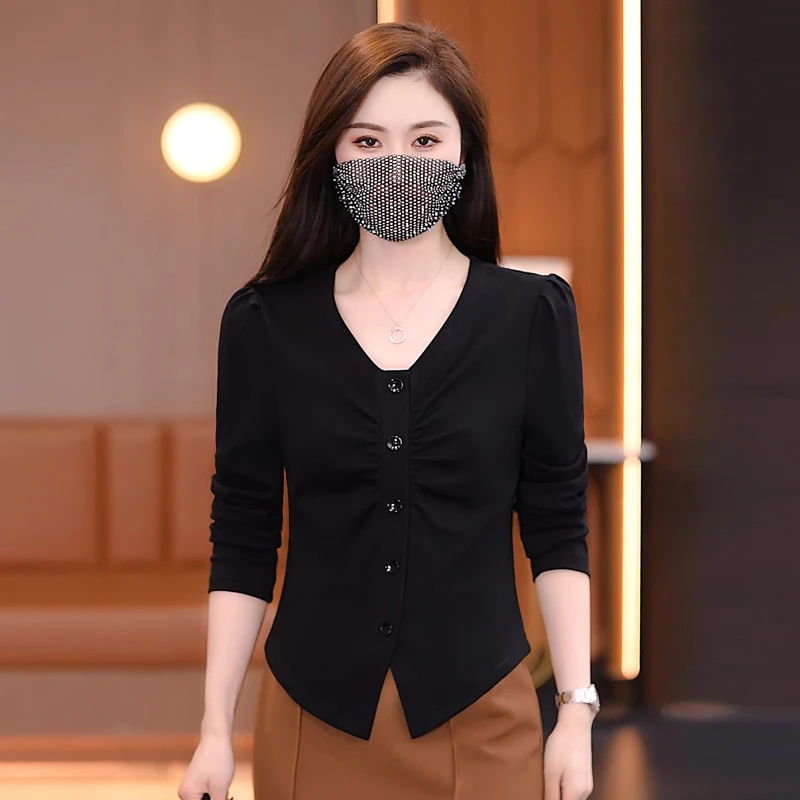 Женская рубашка с длинными рукавами осень 2024 новый красный топ модный западный Sle