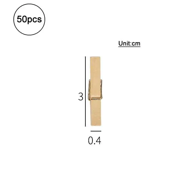 

Деревянные мини-зажимы 50 шт