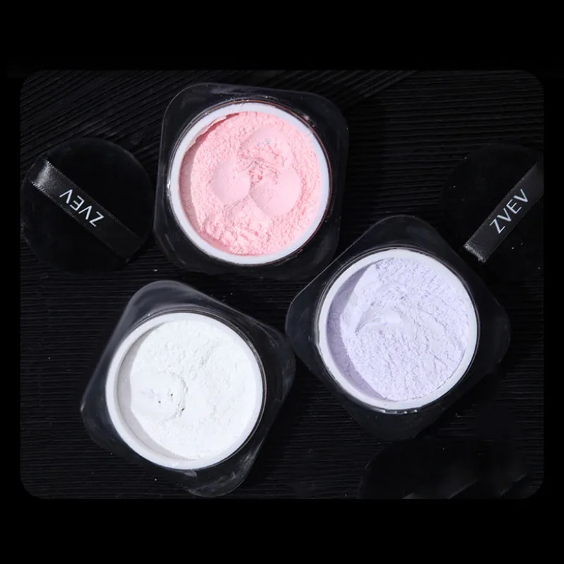 7 г ZVEV рассыпчатая фиксирующая пудра розового цвета с блестящей пудрой для
