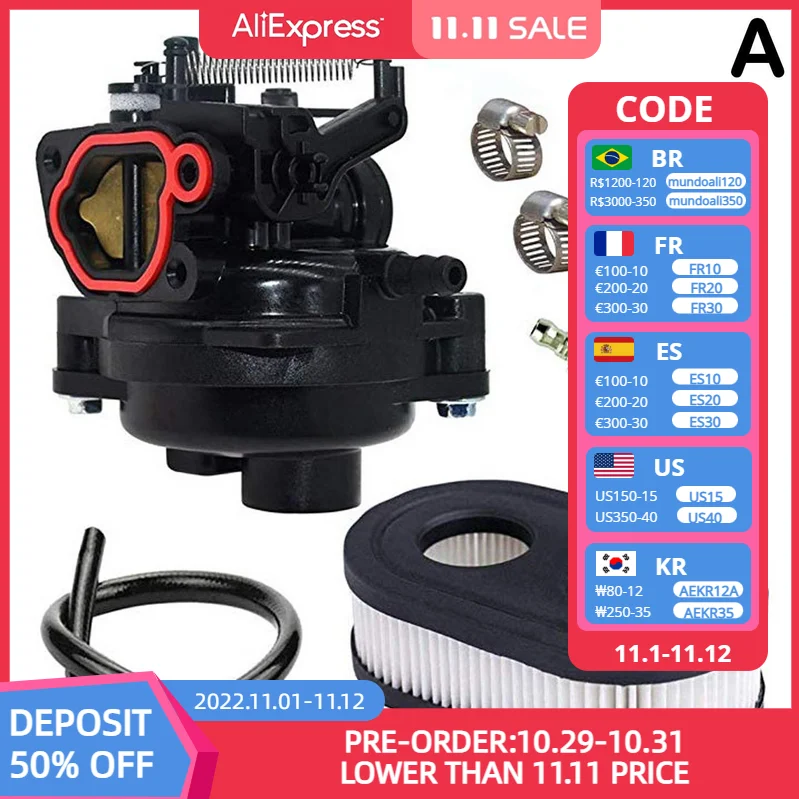 

Carburetor Carburettor For BRIGGS & STRATTON 592361 591109 594926 Replacement Lawn Mower Parts Carb Garden Tool