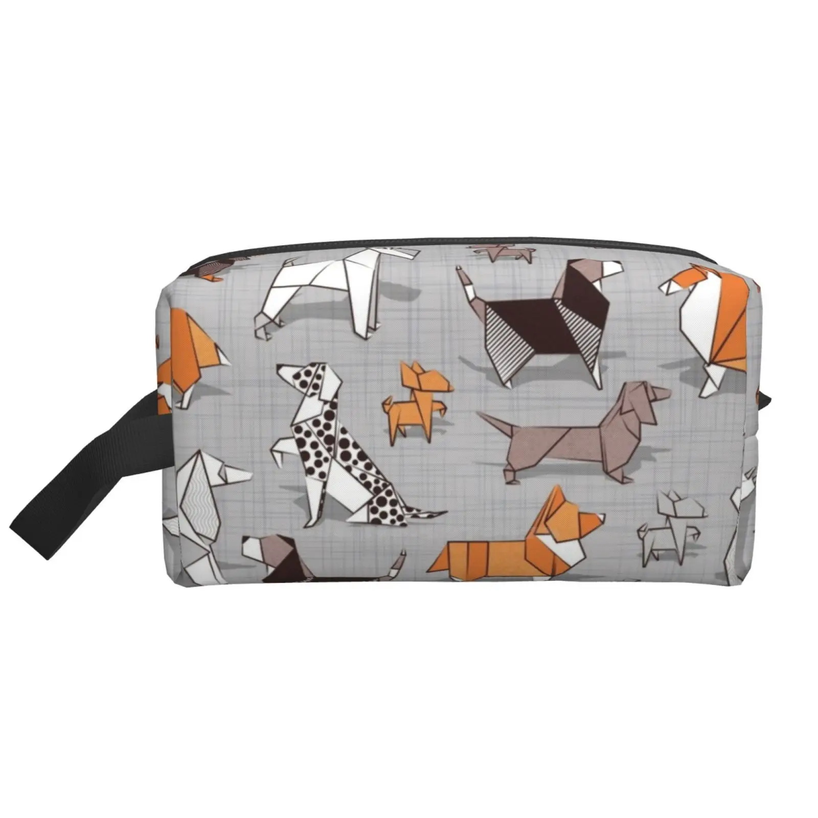 

Переносная сумка для хранения для путешествий в ванную комнату с текстурой из льна