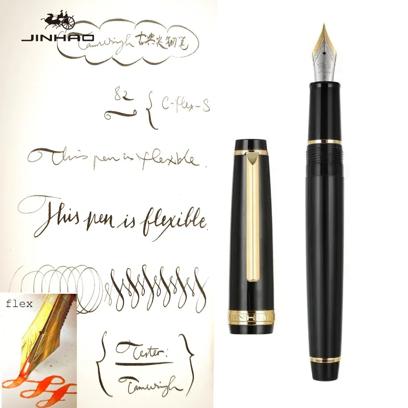 Перьевая ручка JINHAO 82 с гибким пером, мягкая, для эскизов, рисования цветов, готического письма, круглописьма, канцелярские товары для школы и офиса (art.: 3920dad393bee) - 3920dad393bee