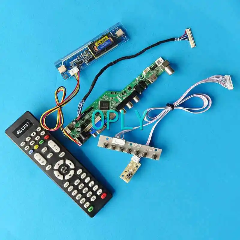 

For N170C1 N170C3 N170C4 Laptop Monitor Panel Controller Board DIY Kit VGA HDMI-Compatible AV USB 2CCFL 17" 1440*900 LVDS 30 Pin