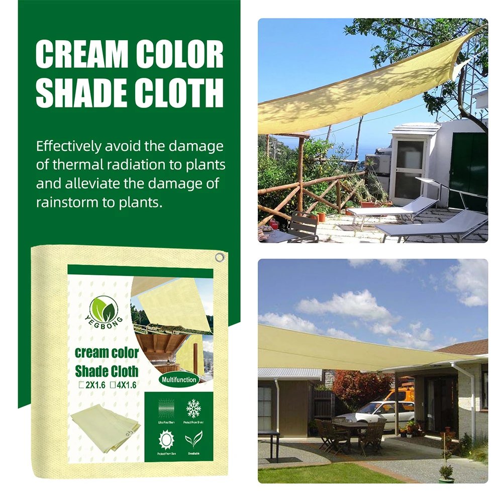 

NEW Sun Shelter Shade Sail Outdoor Awnings UV Resistant Rectangle Sunshade Sunblock Net Greenhouse Cover Outdoor Patio Garden