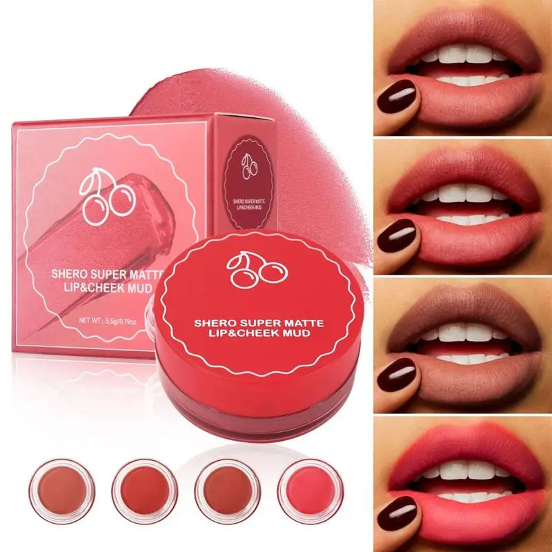 Грязевая помада Rose Garden Matte Muse Mud Lipstick High Pigmented Blush Tint Сексуальный женский блеск для