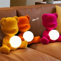 Cartoon Children's Table Lamp Animal Teddy Bear Table Lamp Living Room Decor Warm Bedside Bedroom Boys/Girls Birthday Gift Lamp