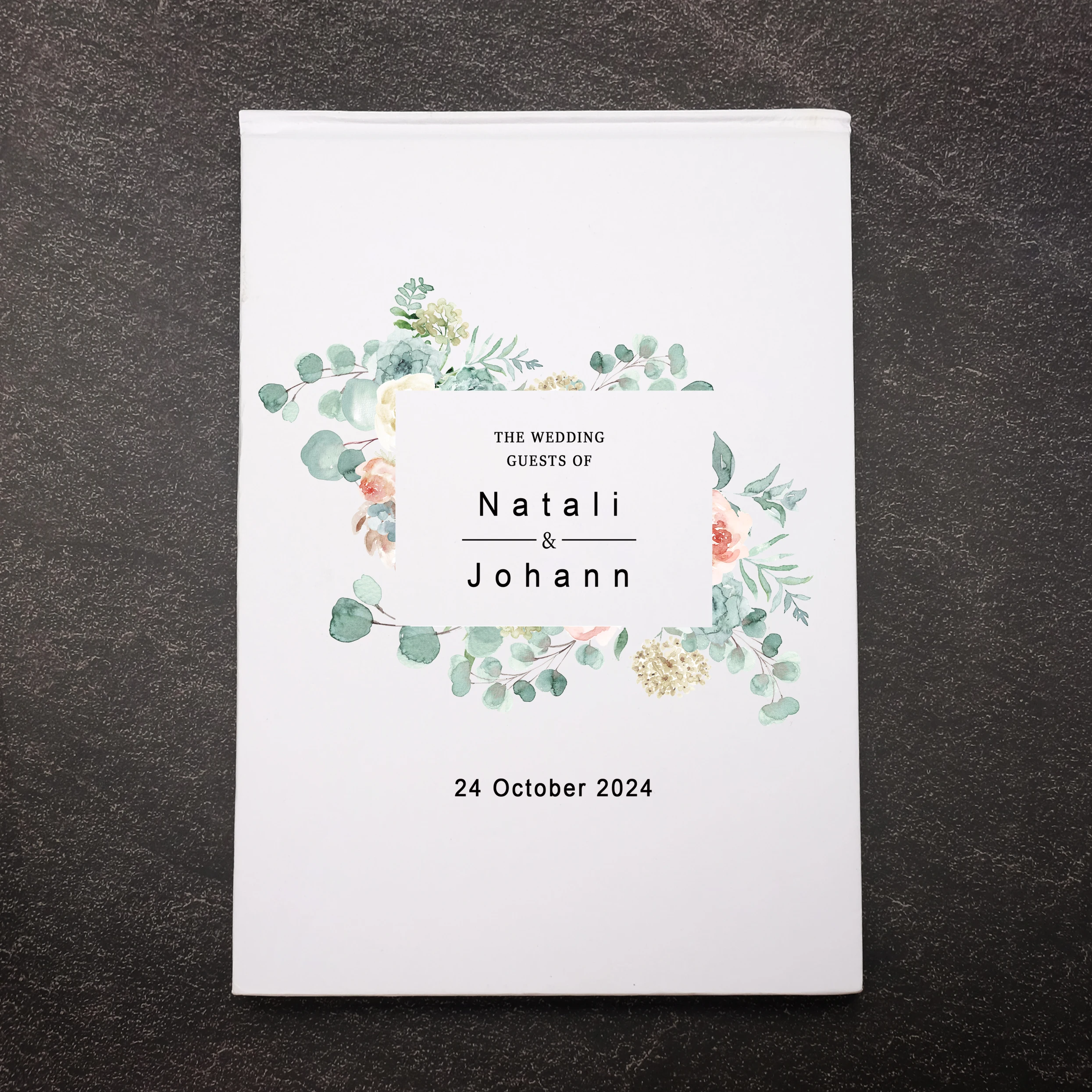 Пользовательская Свадебная книга персонализированная Гостевая брачный альбом