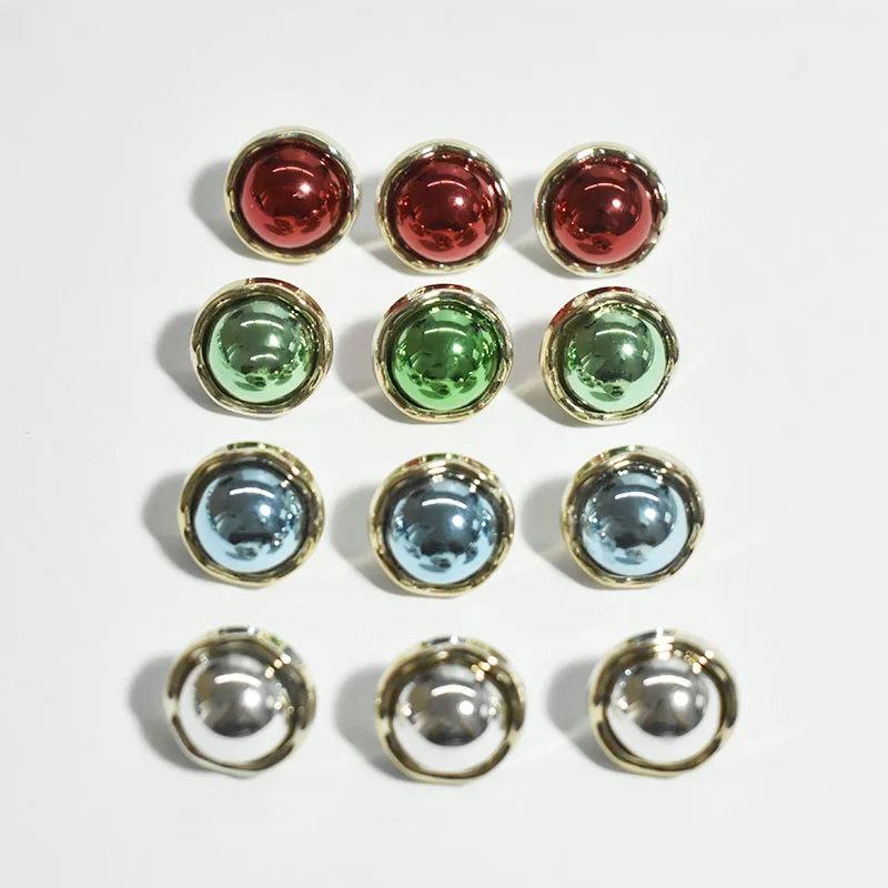 

13mm/30/piece Colorful mirror mushroom plastic button shirt versatile clothing handmade DIY hand-stitched buttons