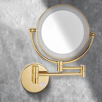 standing gold cosmetic bathroom mirror makeup decorative shower desk round table mirror decoration home espelho vanity mirror
