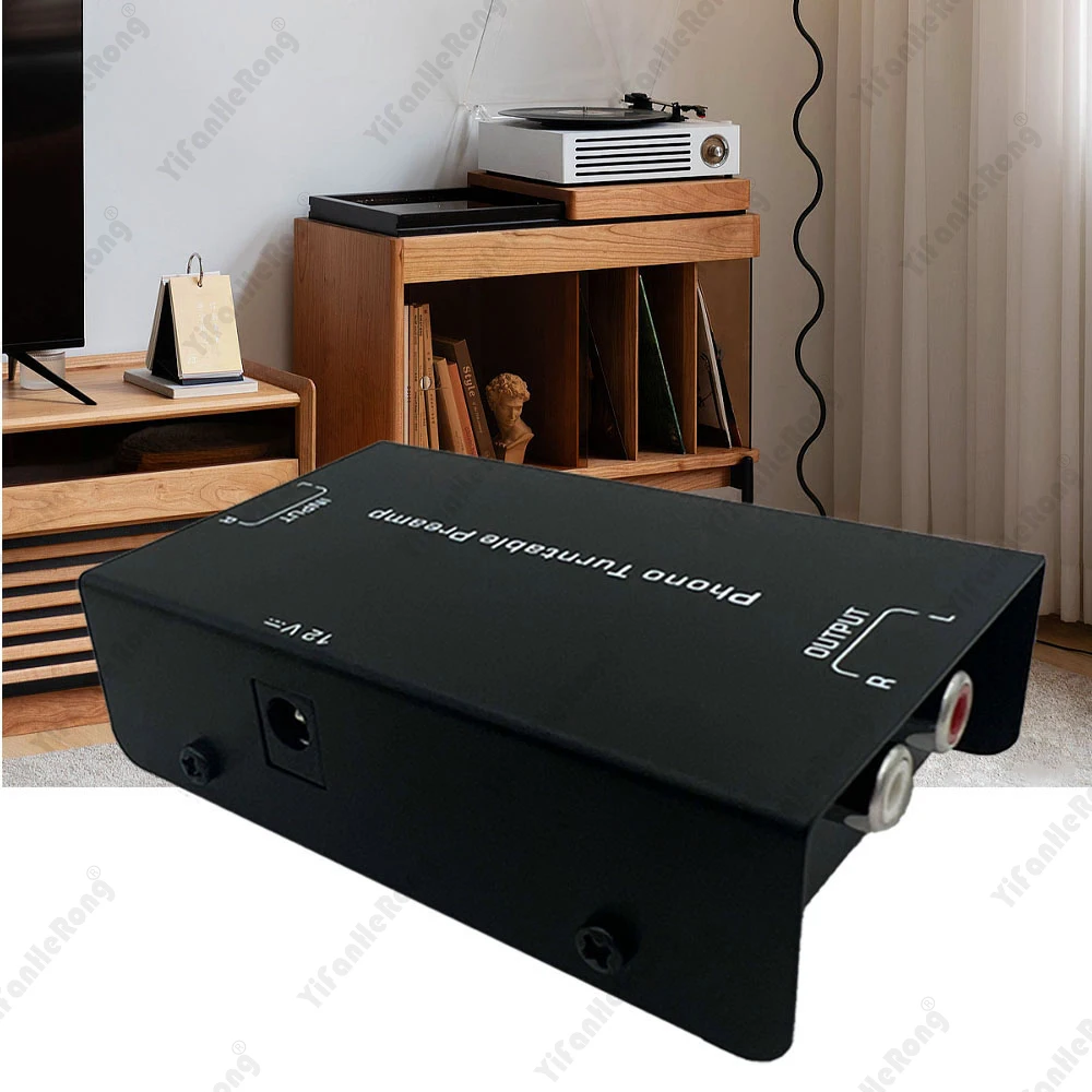 

PP900 Phono Preamp Ultra-Compact Phono Preamp Preamplifier RCA Input Output Signal Preamplifier Connect Receiver Amplifier Mixer