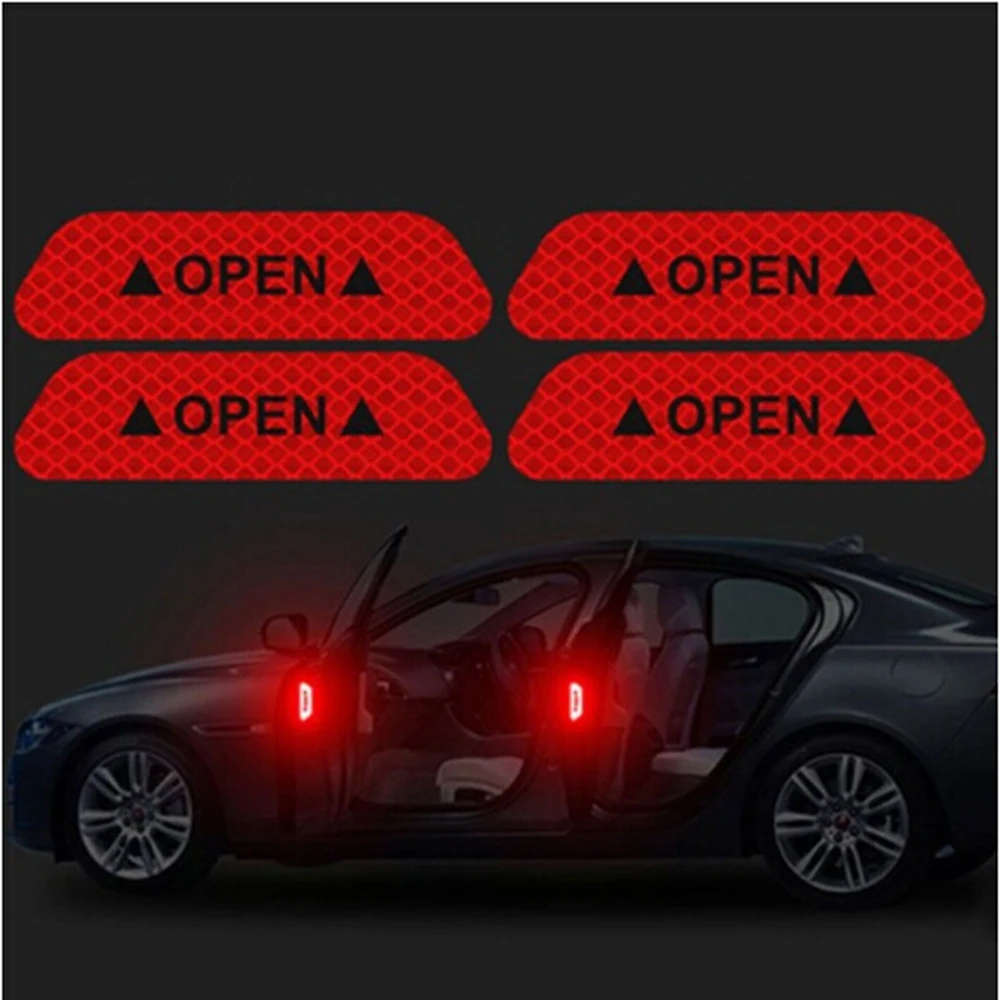 

4 шт., светоотражающие наклейки для дверей автомобиля Kia Rio K2 K3 K4 K5 KX3 KX5 Cerato,Soul,Forte,Sportage R,Sorento