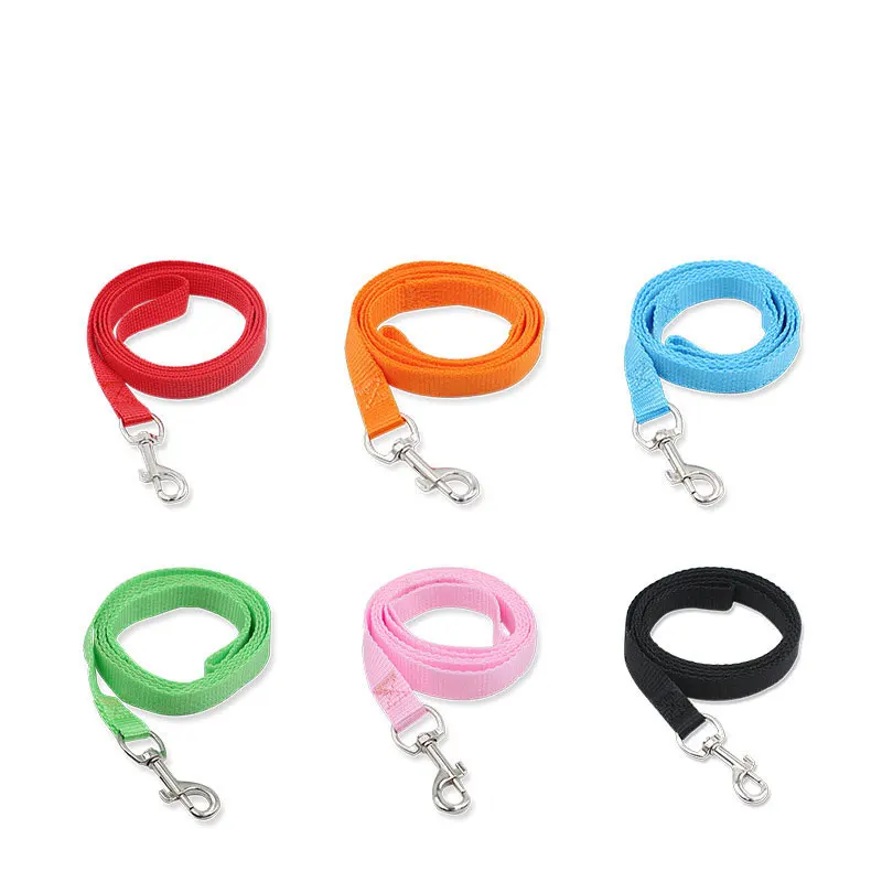 

Cat small dog leash Imitation nylon pet dog leash night travel dog leash multi-color optional