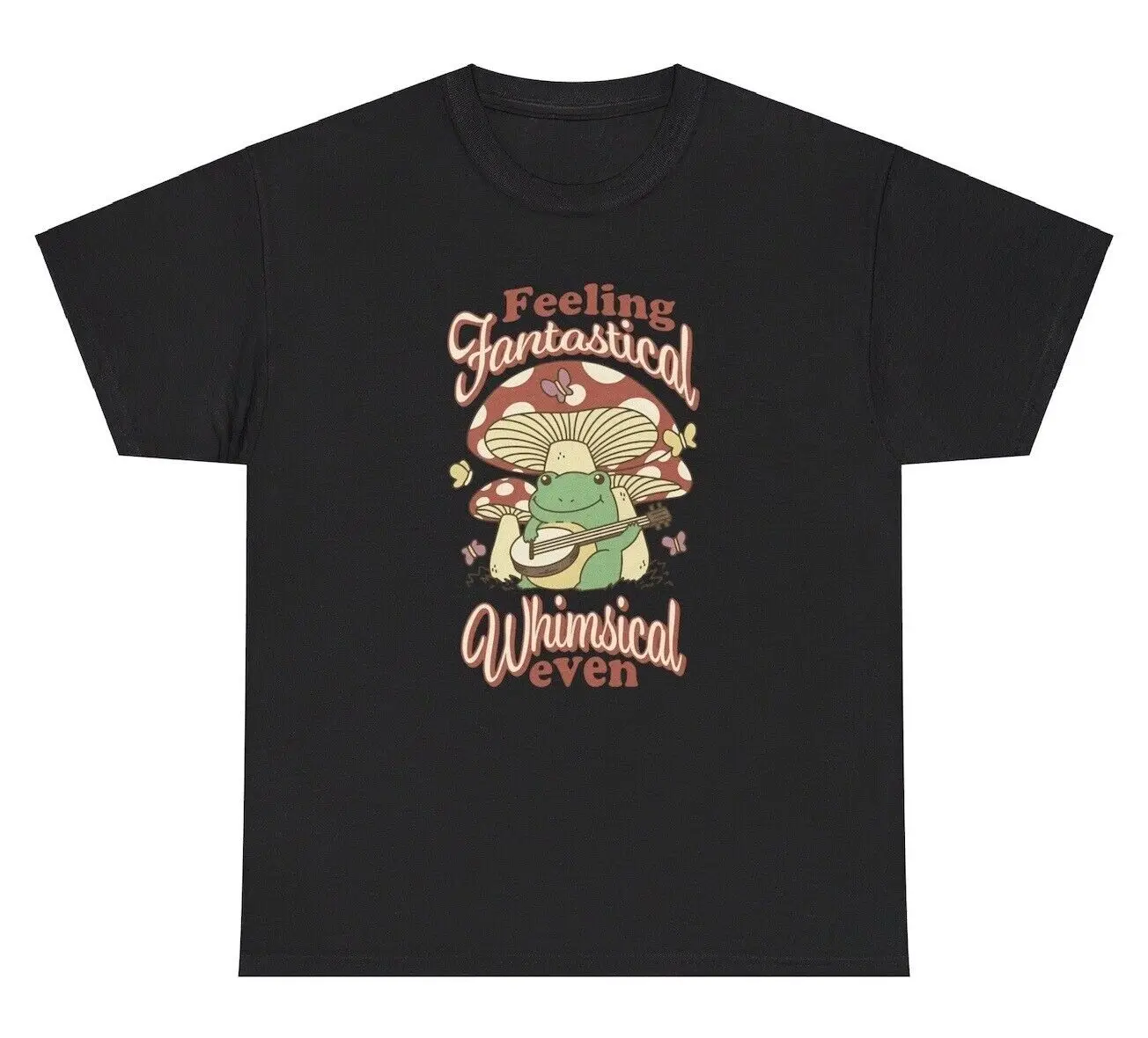 Фото Feeling Fantastical Whimsical Frog TShirt Funny Lover Happy Silly Humor Gift Tee №1