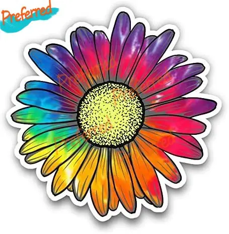 

Наклейка Pqzqmq с маргариткой подходит для любой гладкой поверхности, водонепроницаемая, для автомобиля, грузовика, окна, ноутбука