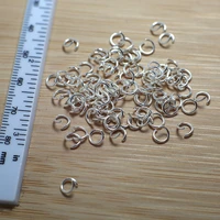 200pcs silver plated brass jump rings 5x0 7mm open round jump rings jewelry making