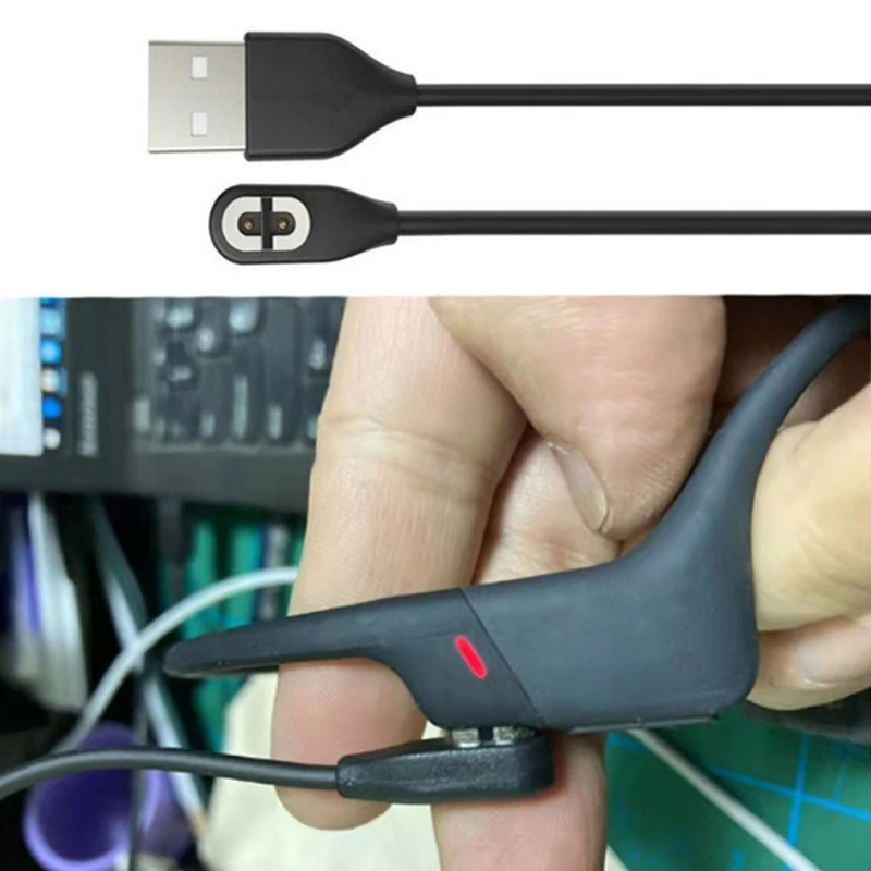 Зарядный кабель, шнур зарядного устройства, черный, совместимый с устройством для зарядки после совершения покупки, аэролекс AS800 и OpenComm ASC100SG, наушники с костной проводимостью 3XUE