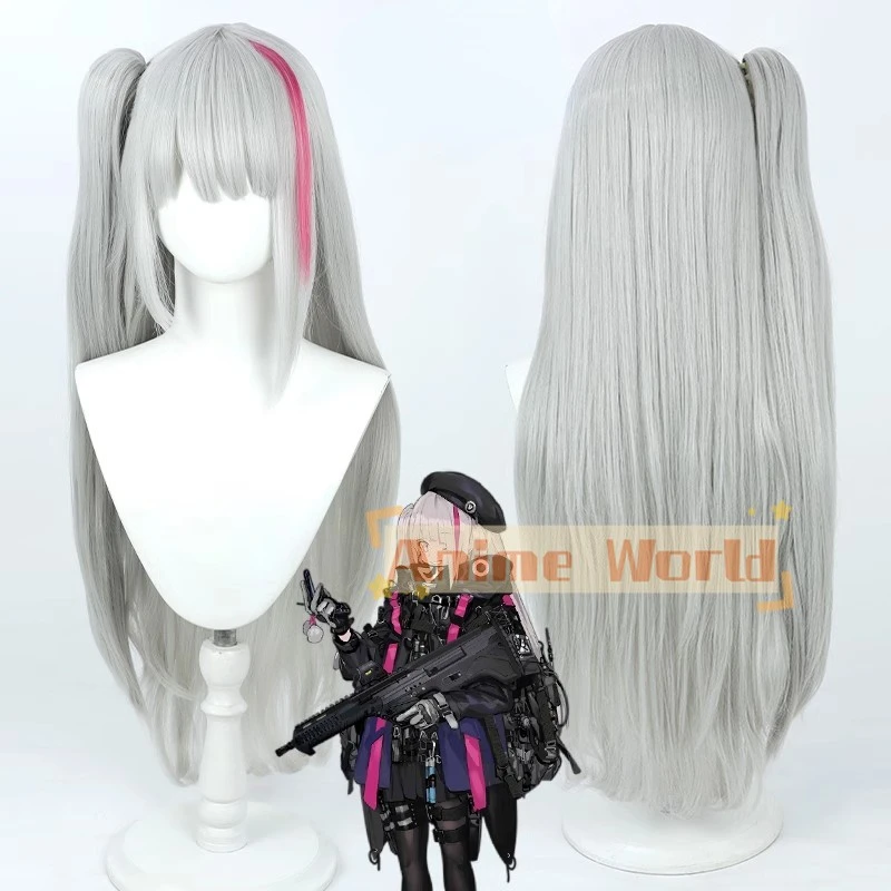 MDR косплей парик для девочек фронтальная линия серый розовый смешанный длинный 70