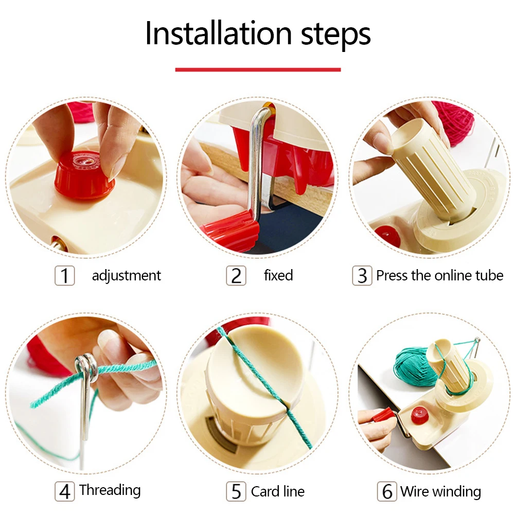 Ручная Машина Для Намотки Пряжи Шариковой Кабельная Шерсть Быстродействующая