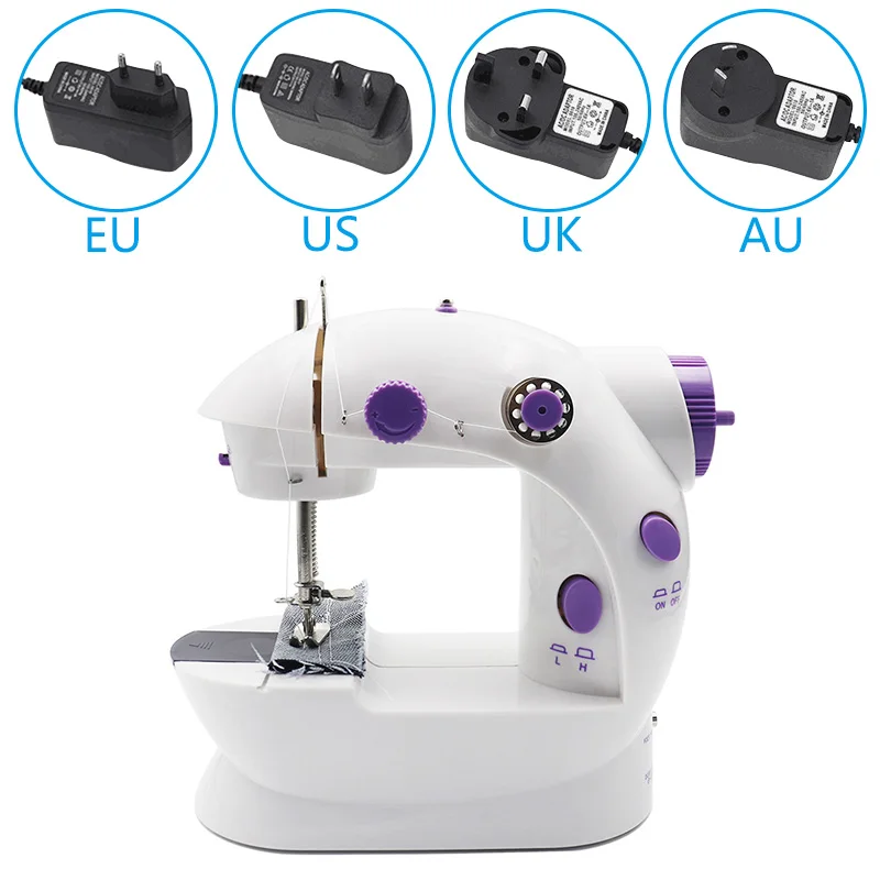 

Household Mini Sewing Maching, Electric Semi-automatic Straight Stitches equipment, Lightweight Quilting Machine