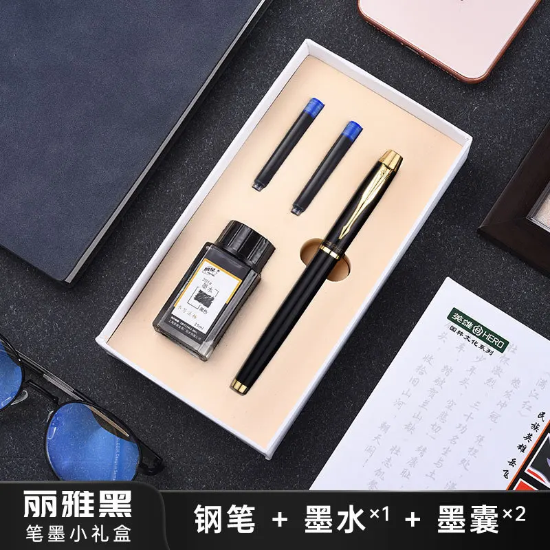 

Pen Gift Box for Adult Business Calligraphy, Office Writing, Male and Female Iridium Pen for Enterprise Lettering Fountain Pens