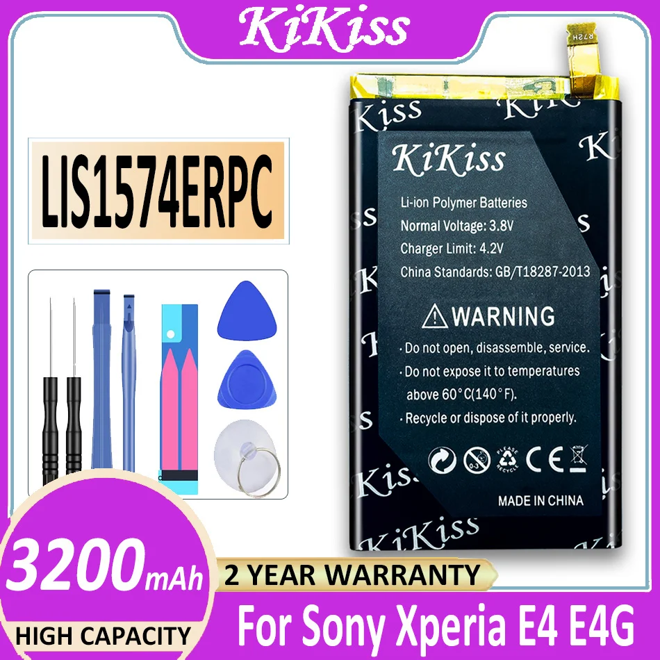 

Free tool 3200mAh Phone Battery For Sony Xperia E4 E4G Dual E2104 E2105 E2114 E2115 E2124 E2003 E2006 LIS1574ERPC +Track NO.