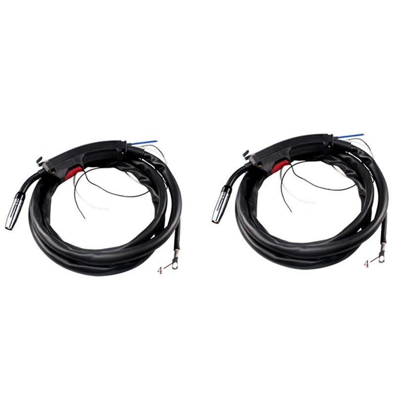 

2X Mig Welding Machine/Equipment Accessories Binzel 14Ak Welding Torch For Mig Welding Equipment With 2M Cable