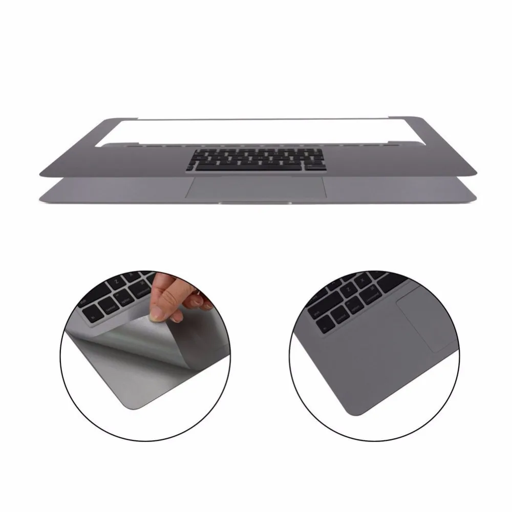 

Full Guard wrist pad Rest cover skin For Apple MacBook Touch bar 13 15 (model :A2159/ A1706/A1989/A1708/A1707/A1990)-Space gray