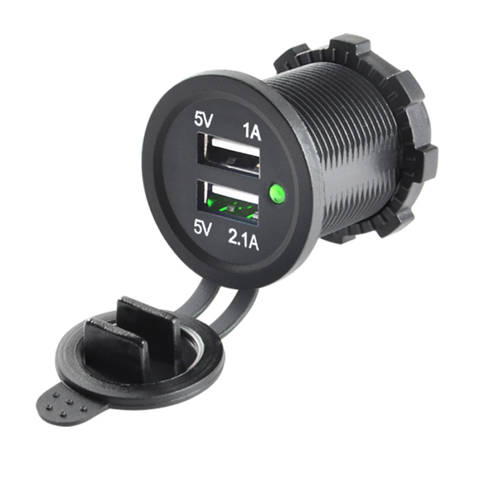 

Dual USB Motorcycle Charger 5V 3.1A USB Car Charger with Waterproof Cover LED Light for 12-24V Vehicles motorcycle motorcycle