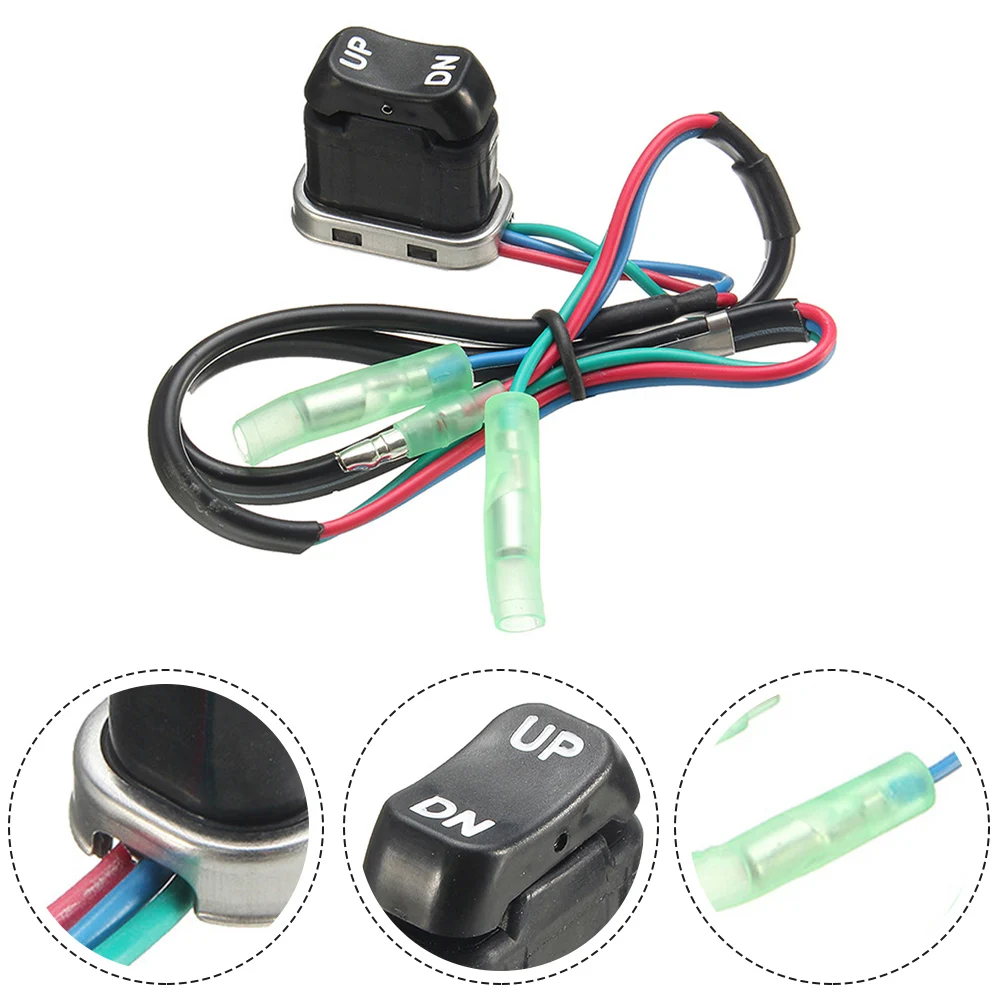 

Car Repartment Parts Boat Outboard Switch 1.26x0.75x1.26inch Boat Parts Engine Motor Remote Controller Marine Outboard