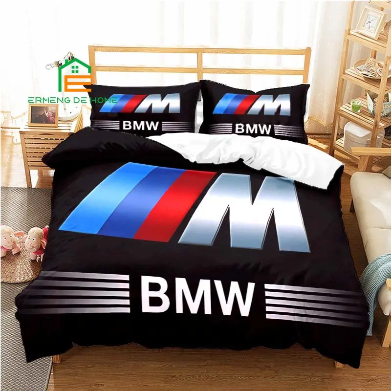 Пододеяльник с Логотипом BMW, комплект постельного белья для Aldult, Детский Комплект постельного белья, игровое одеяло, покрывало, покрывало, К...