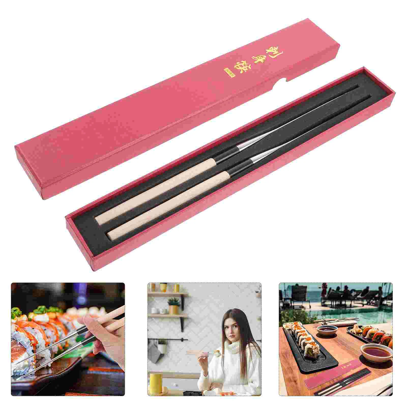 

Chopsticks Chopstick Sushi Stainless Sashimi Korean Cooking Seafoods Bbqtransfer Chinese Frying Steel Pot Hot Serving Pointed