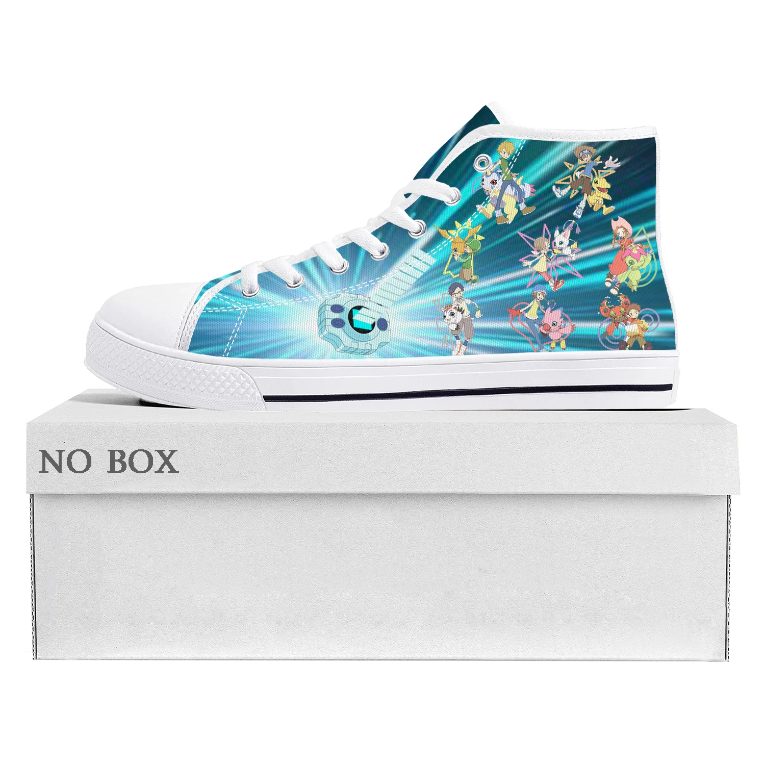 

Cartoon Digimon Adventure High Top Sneakers High Quality Mens Womens Teenager Canvas Sneaker Casual Couple Shoes Custom Shoe