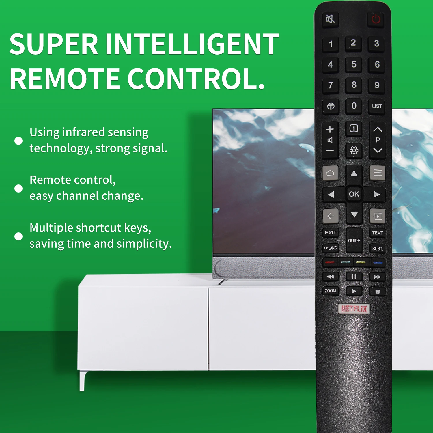 RC802N YAI2 замена пульта дистанционного управления для TCL Smart TV 32S6000S 43S6500FS 43DP640 U55P6046 YAI1