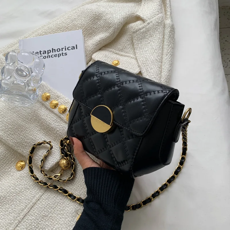 

2022 Summer New Trendy All-match Messenger Bag Fashion Ladies Shoulder Bag High Quality Leather Chain Small Bag Women's Bag