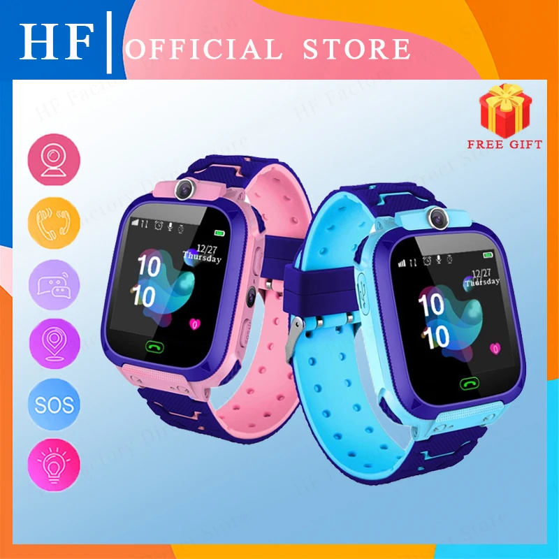 Kids Smart Watch 2023 New SOS Smartwatch For Children Sim Card LBS Location Photo Waterproof Gift For Boys and Girls IOS Android