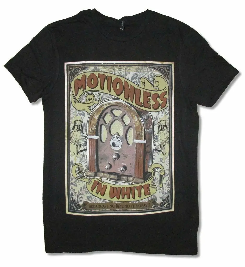 

Motionless In White Radio Broadcasting Beyond The Grave Black T Shirt New MIW
