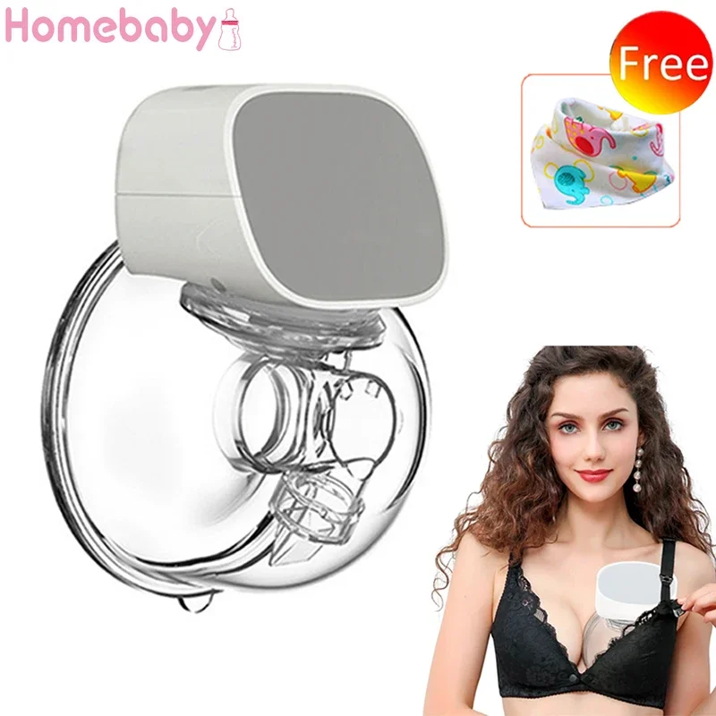 

Hands-Free Electric Breast Pump Silent Wearable Automatic Milker Portable USB Rechargable Baby Breastfeed Milk Extractor